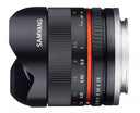 Samyang 8mm F/2.8 Fisheye II Sony E-system nero
