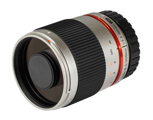Samyang 300mm Reflex f/6.3 Canon EOS M argento