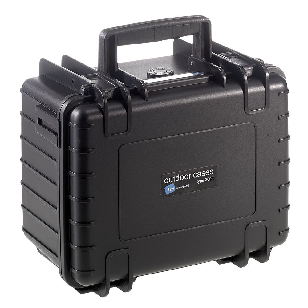 B&W outdoorcases tipo 2000 nero + schiuma
