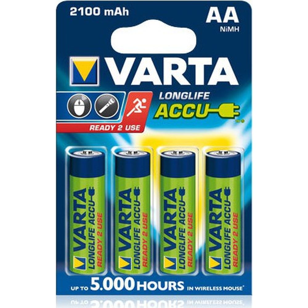 Varta AA 2100mAh pronta all'uso 4 Pezzi
