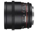 Samyang 85mm T1.5 VDSLR AS IF UMC II E-Attacco