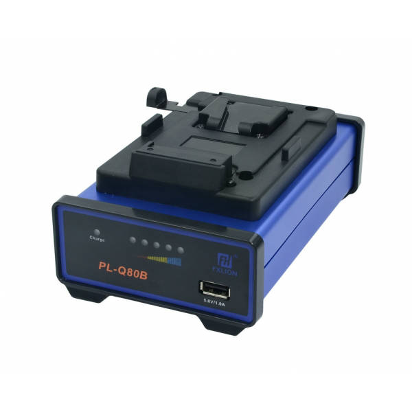 Fxlion FX-PLQ80B caricatore rapido mono V-Mount (con uscita USB)