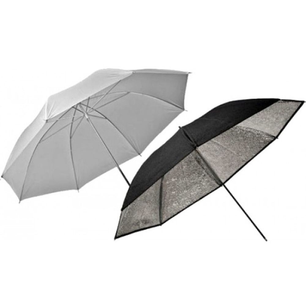 Elinchrom kit ombrelli 2 pezzi lucido/argento