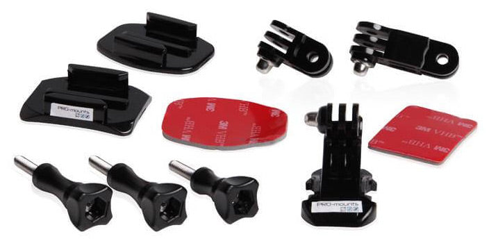 PRO-Mounts Supporto anteriore e laterale per casco