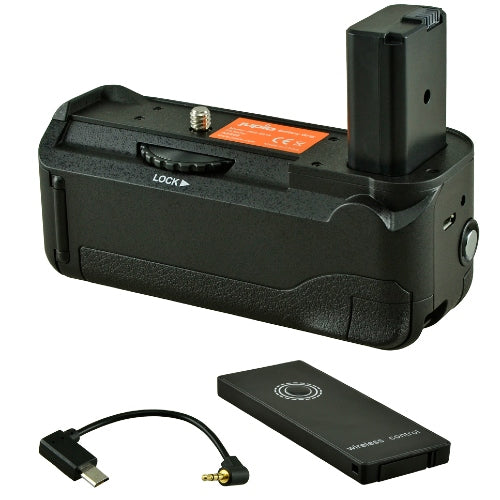 Jupio Impugnatura portabatteria per Sony A6500 + cavo