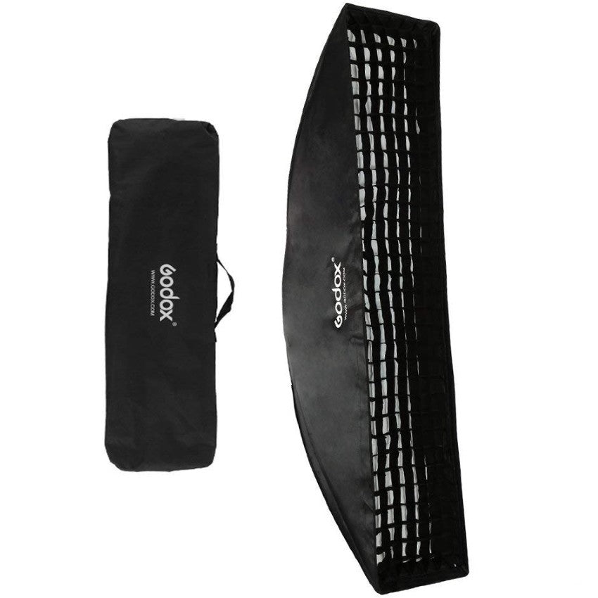 Godox Softbox con supporto Bowens + griglia - 30x120cm