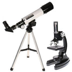 Byomic Set microscopio e telescope per principianti con custodia