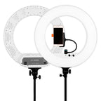 Caruba Round Vlogger 18 pollici LED set PRO con borsa Bianco