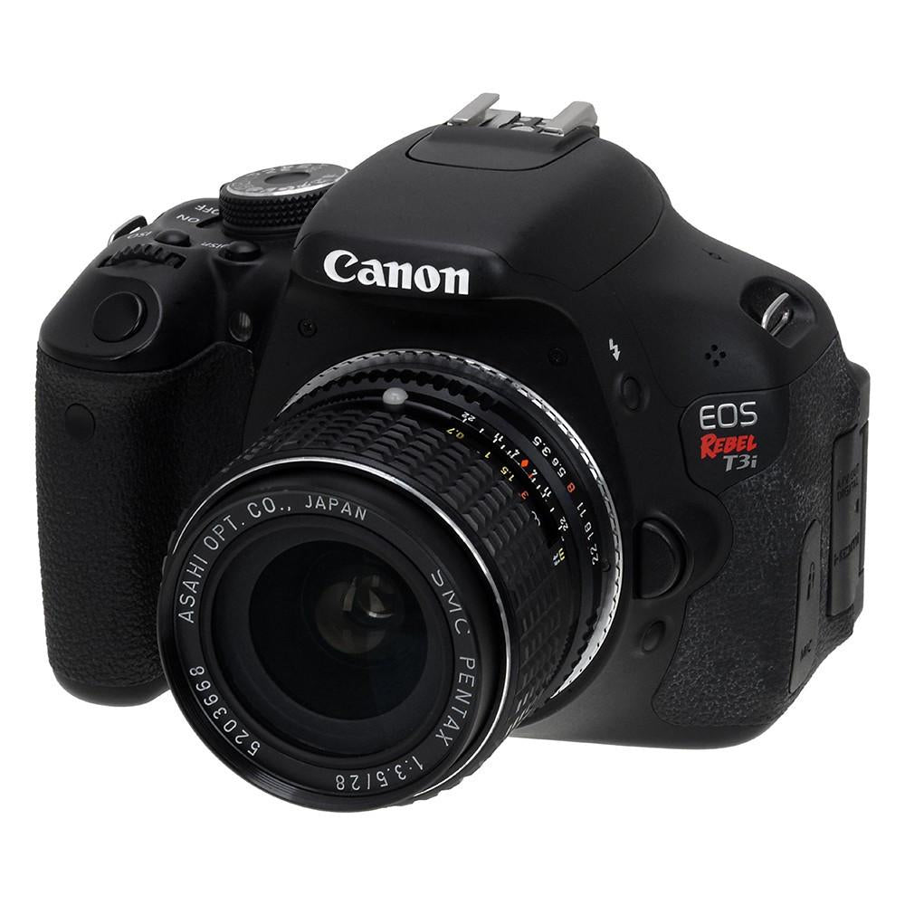 Fotodiox Lens Mount adapter - Pentax K Mount (PK) SLR Lens to Canon EOS (EF-S) Mount (PK-EOS)