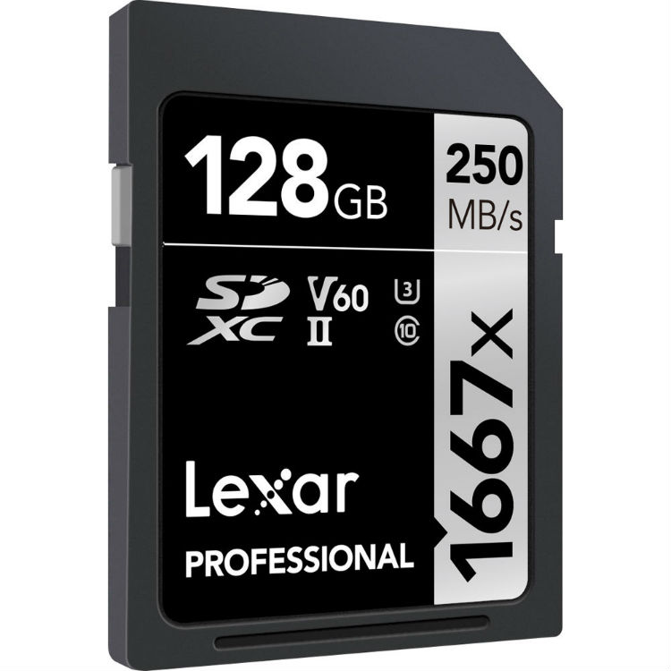Lexar Pro Argento 128GB SDXC V60 UHS-II - R120/W250 MB/s