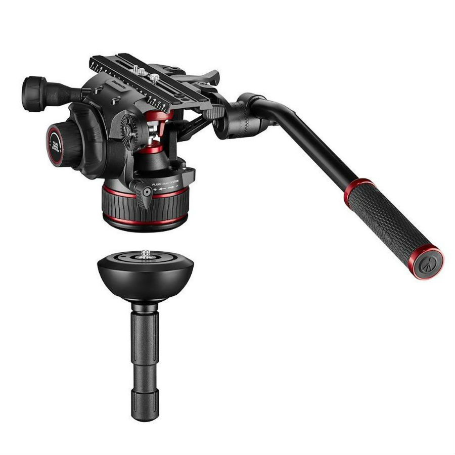 Manfrotto MVK612TWINGA Nitrotech 612 Kit testa video + treppiede a doppio tubo in alluminio