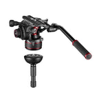 Manfrotto MVK612TWINMC Nitrotech 612 Kit testa video + treppiede a doppio tubo in carbonio