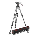 Manfrotto MVK608TWINFC Kit testa video Nitrotech 608 + Treppiede a doppio tubo in carbonio Fast