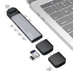 Caruba Hub USB-C multifunzionale 9 in 1 grigio siderale