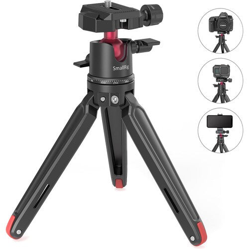 SmallRig 2664 Mini treppiede da tavolo con testa a sfera panoramica