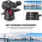 SmallRig 2664 Mini treppiede da tavolo con testa a sfera panoramica