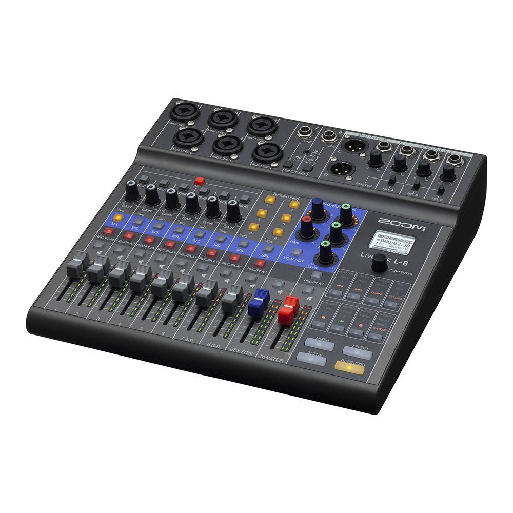 Zoom LiveTrak L-8 Digital Mixer per Podcast