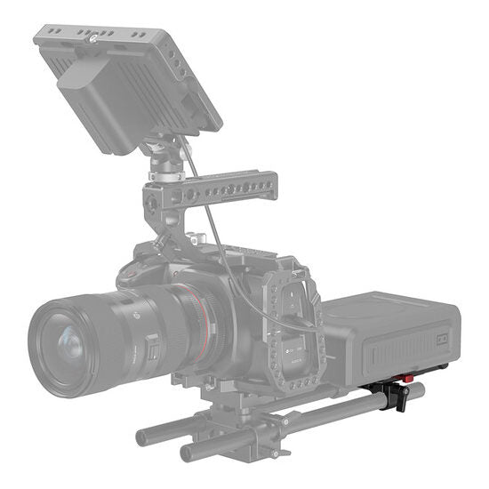 SmallRig 3016 Piastra per batteria V-Mount e doppio morsetto per asta da 15mm