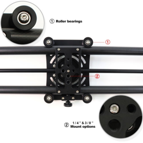 Konova P1 120cm Carbon Fotocamera Slider (con KMS-S2)