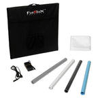 Fotodiox Pro LED Studio-in-a-Box per la fotografia da tavolo - Include tenda luminosa, luci LED integrate, custodia per il trasporto e quattro fondali