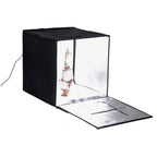 Fotodiox Pro LED Studio-in-a-Box per la fotografia da tavolo - Include tenda luminosa, luci LED integrate, custodia per il trasporto e quattro fondali