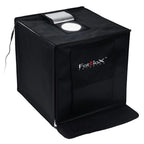 Fotodiox Pro LED Studio-in-a-Box per la fotografia da tavolo - Include tenda luminosa, luci LED integrate, custodia per il trasporto e quattro fondali