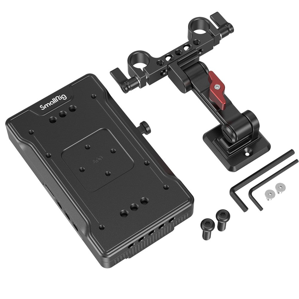 SmallRig 3204 Piastra adattatore per batteria V-Mount con braccio regolabile