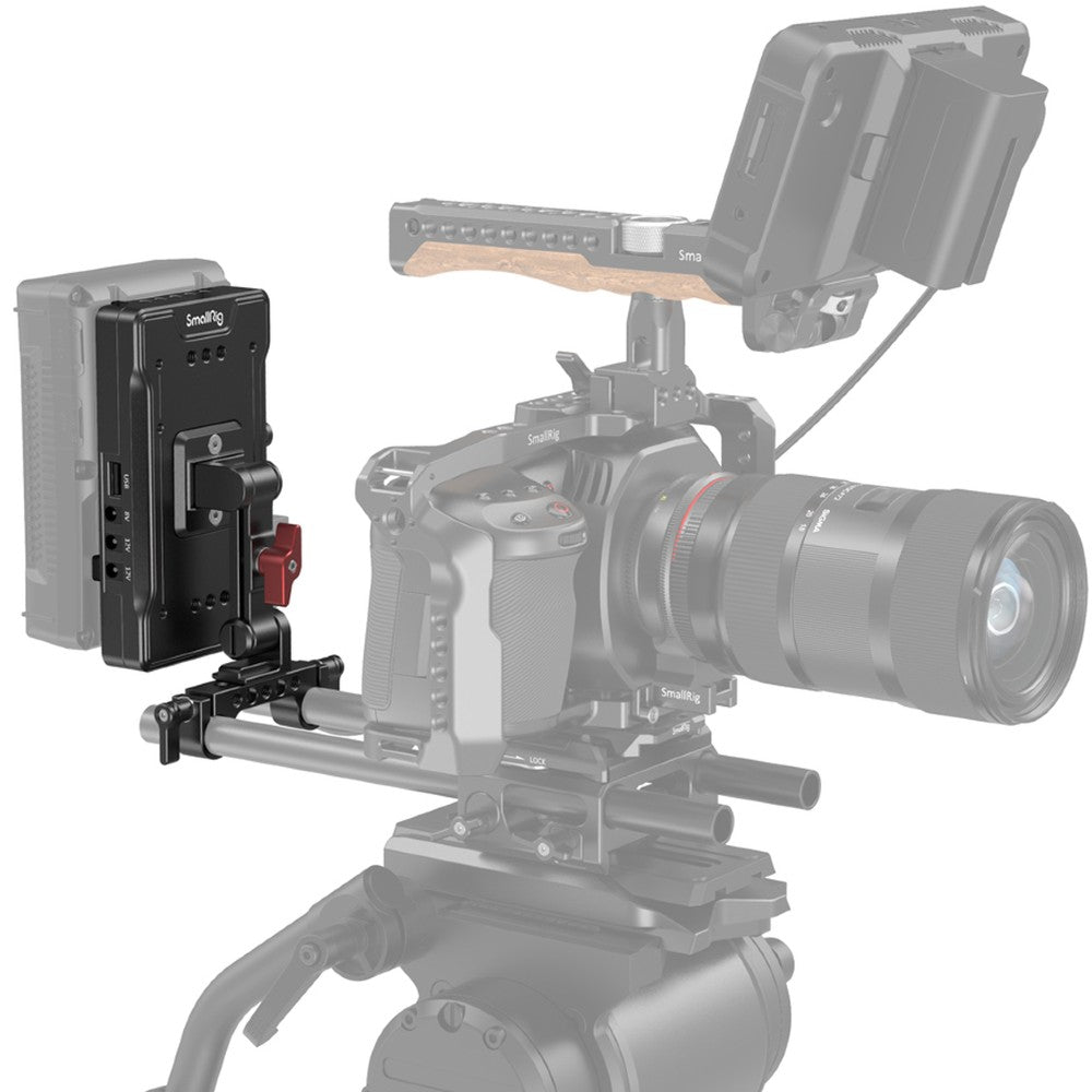 SmallRig 3204 Piastra adattatore per batteria V-Mount con braccio regolabile
