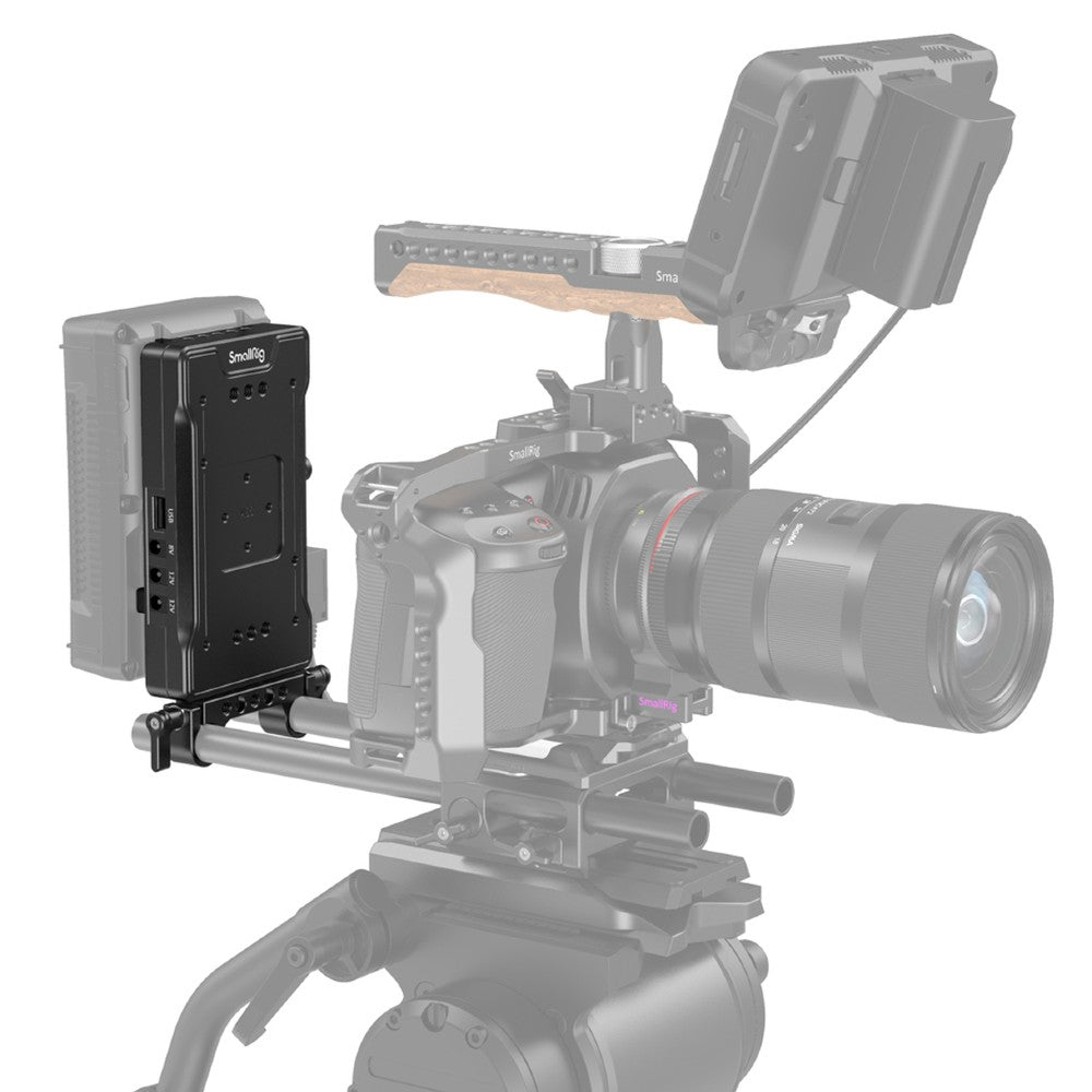 SmallRig 3204 Piastra adattatore per batteria V-Mount con braccio regolabile