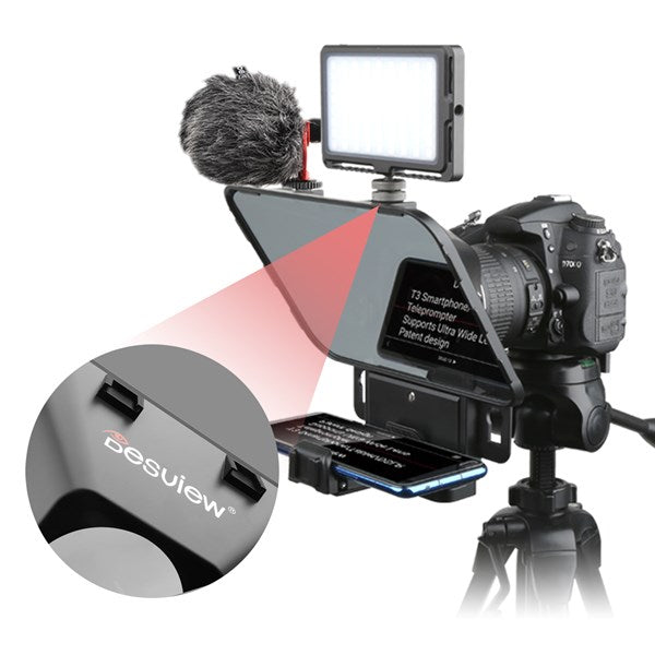 Desview T3 Teleprompter (autocue) for smartphone/tablets OUTLET