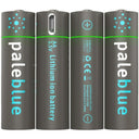 Pale Blue 4x AA Lithium Ion batteria ricaricabile