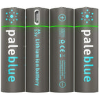 Pale Blue 4x AA Lithium Ion batteria ricaricabile