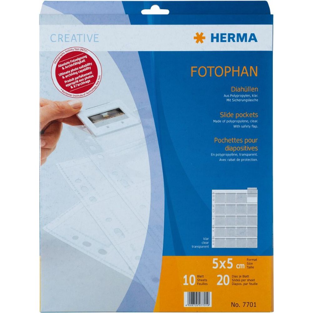 Herma Dia show borsa trasparente/opaco 5x5 10 pz.
