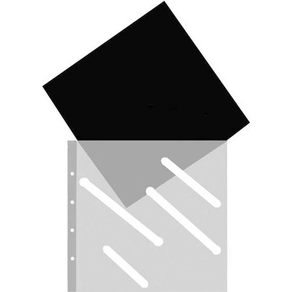 Single Maniche trasparenti, 23x24 cm, nere