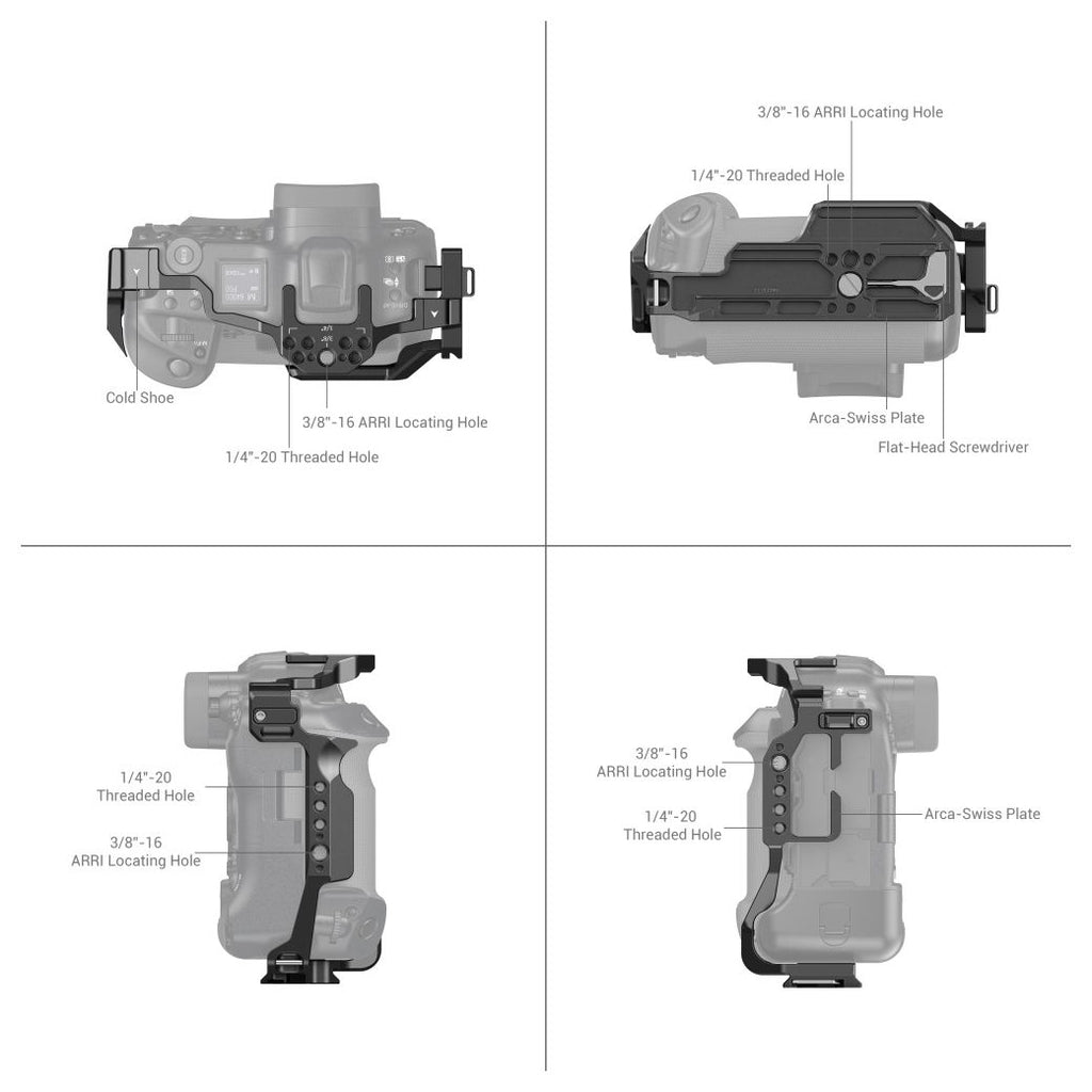 SmallRig 3884 Fotocamera Gabbia per Canon EOS R3