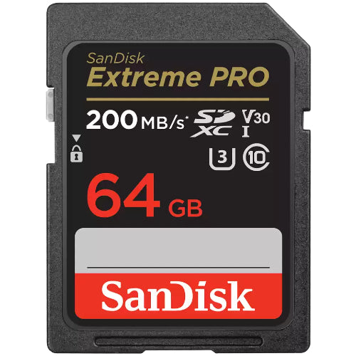 SanDisk SDXC Extreme Pro 64GB 200MB/s U3 V30