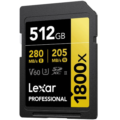 Lexar Professional Oro Scheda SD UHS-II - R280/W205 MB/s - 512GB - V60