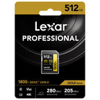 Lexar Professional Oro Scheda SD UHS-II - R280/W205 MB/s - 512GB - V60