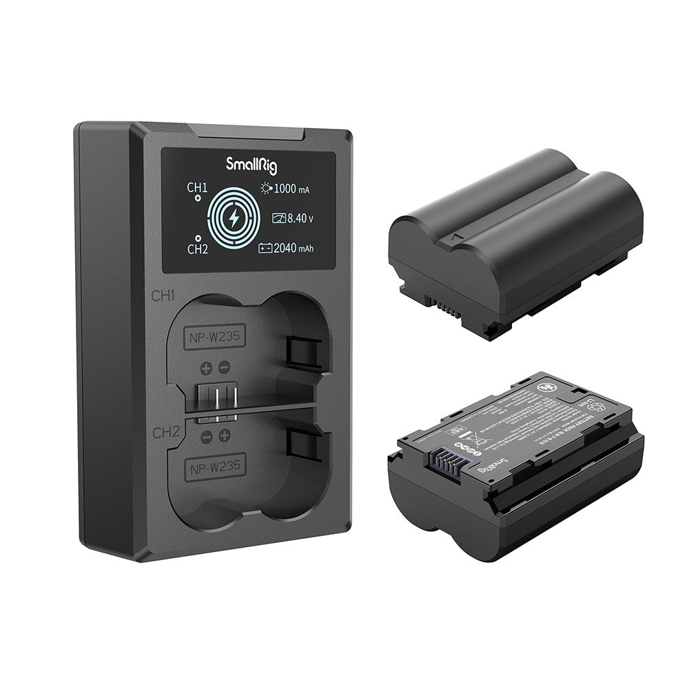 SmallRig NP-W235 3822 Kit batteria e caricatore per fotocamera