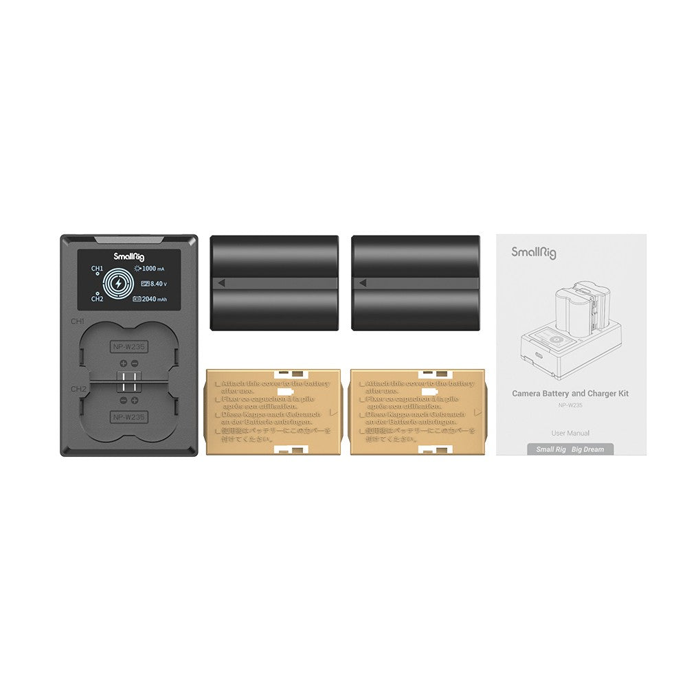 SmallRig NP-W235 3822 Kit batteria e caricatore per fotocamera