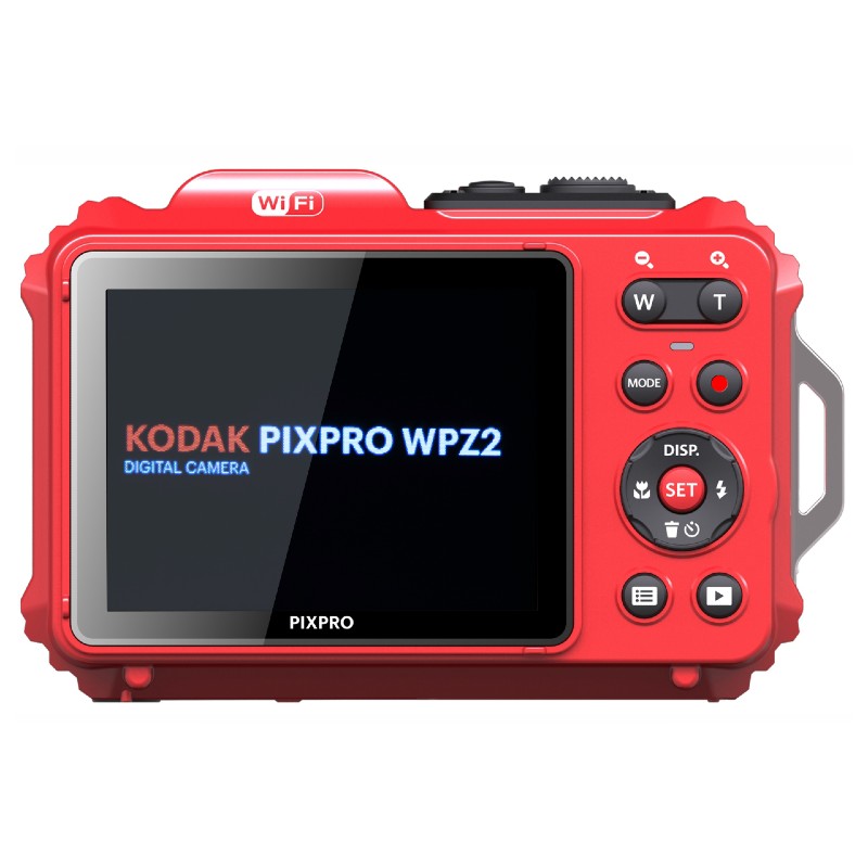 Kodak Waterproof WPZ-2 4x Zoom WiFi Rosso