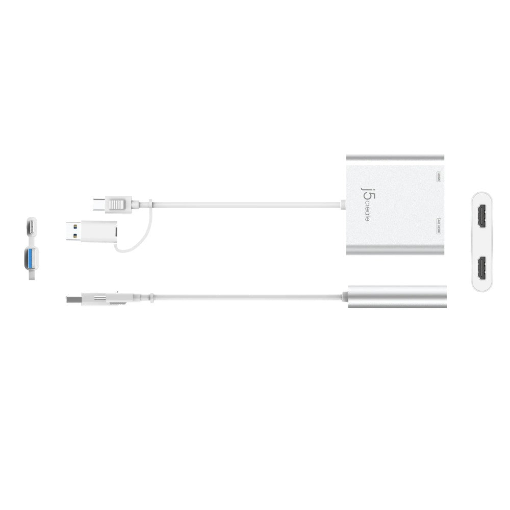 j5create Adattatore multi monitor da USB-C® a HDMI™ doppio