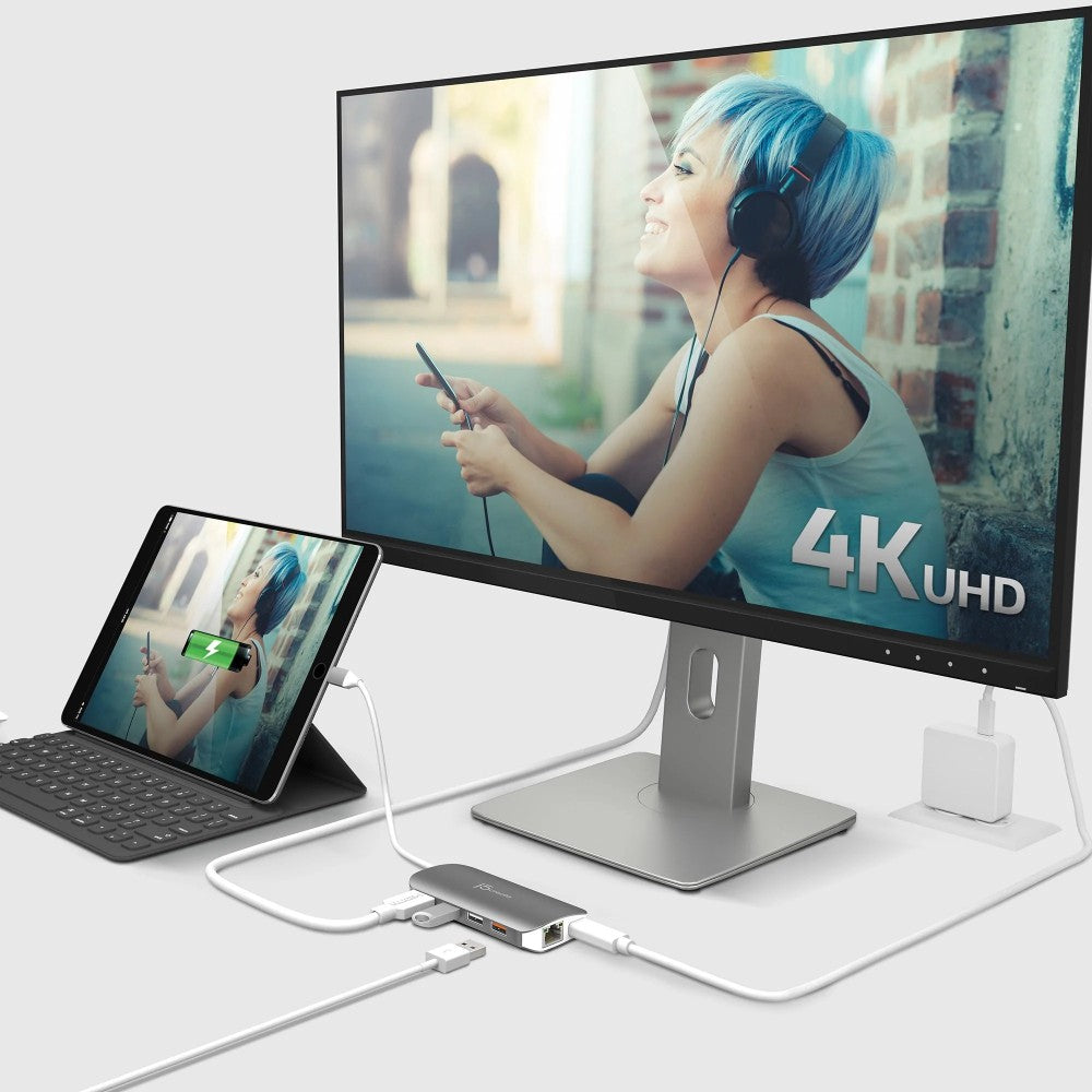 j5create Adattatore multiplo USB-C (9 funzioni in 1)