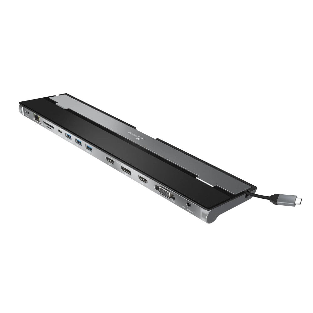 j5create Docking Station USB-C™ con triplo display e adattatore PD da 100 W - UE