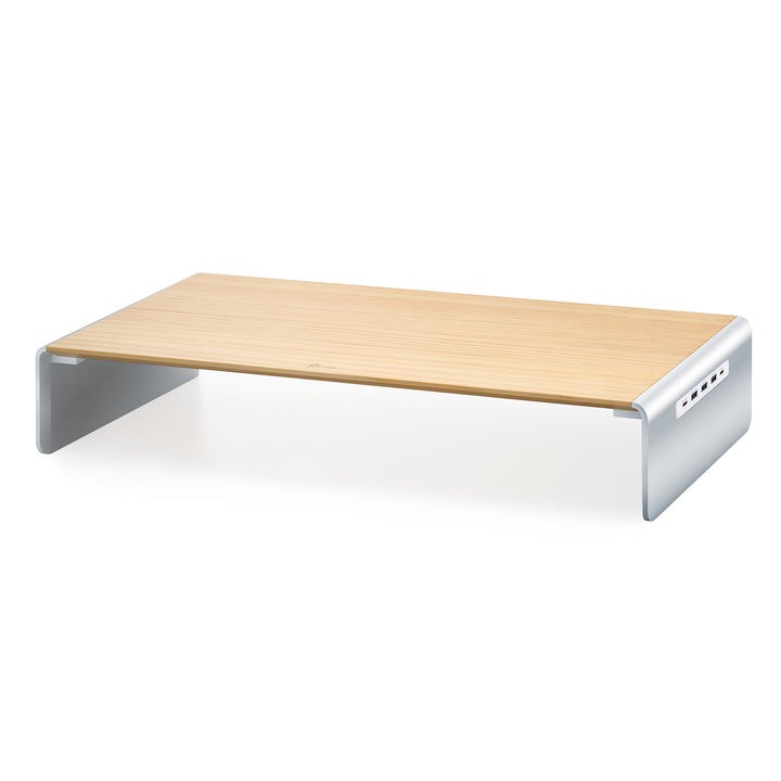 j5create Wood Monitor Stand with Docking Station