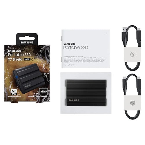 Samsung SSD portatile T7 Shield 4TB Nero