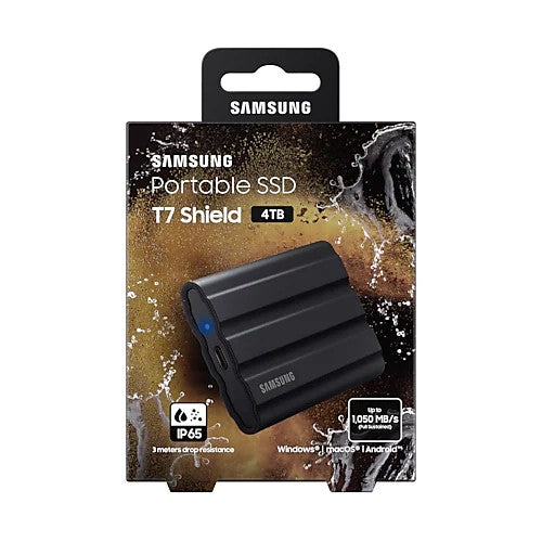 Samsung SSD portatile T7 Shield 4TB Nero
