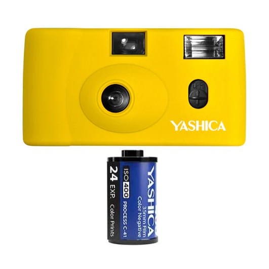 Yashica MF1 giallo Set con Film