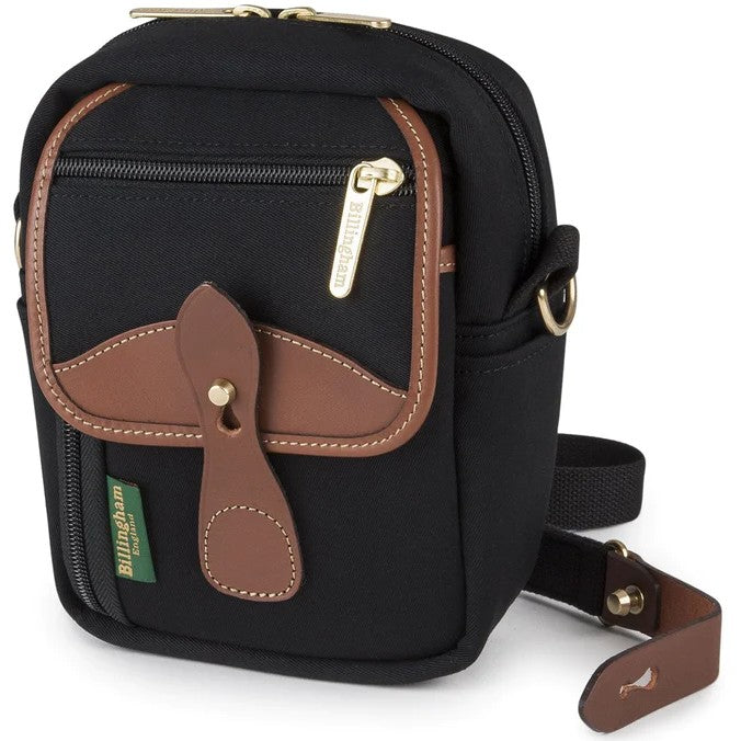 Billingham Stowaway Compact Nero Canvas / Tan Leather