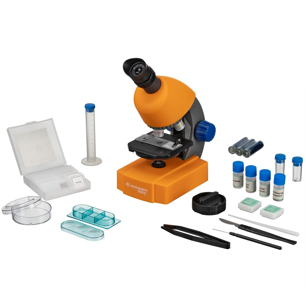 BRESSER JUNIOR Set microscopio con portapunte e borsa di trasporto